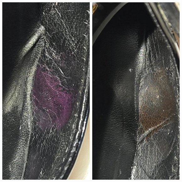 Tory Burch Minnie Ballet Flat Patent Black Leather Shoes Logo Size 8M - Picture 13 of 16